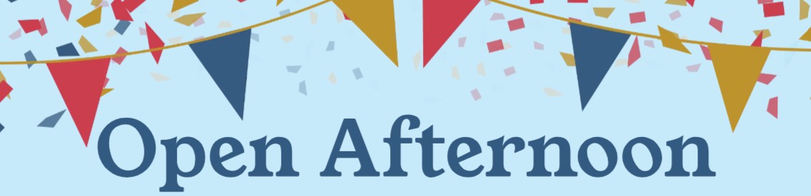 open afternoon banner